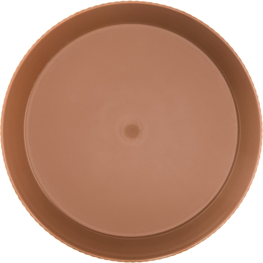 Carlisle WeaveWear 652731 Round Brown Plastic Serving Basket 10-3/8"