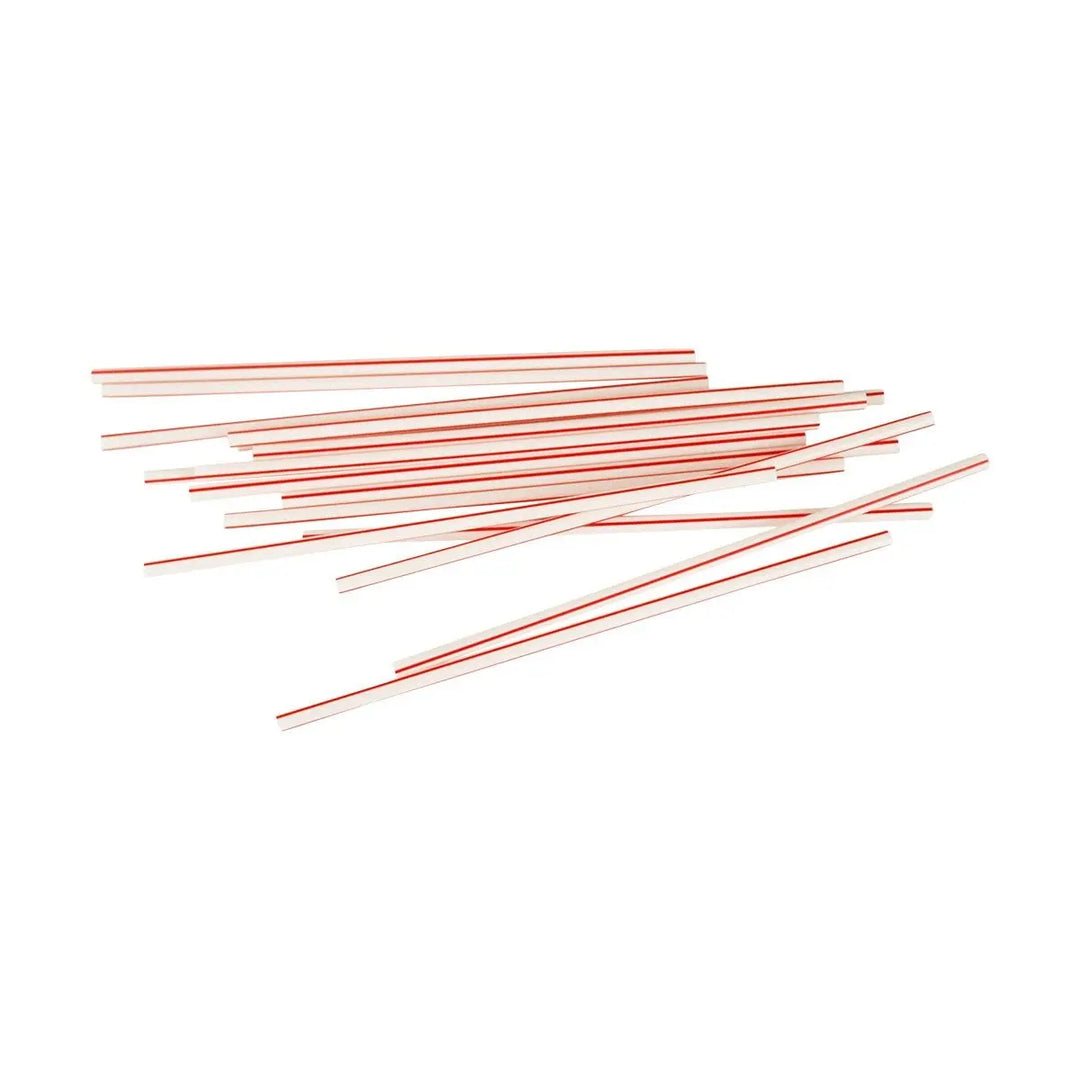 Cell-O-Core 8" Coffee Stirrer Red and White