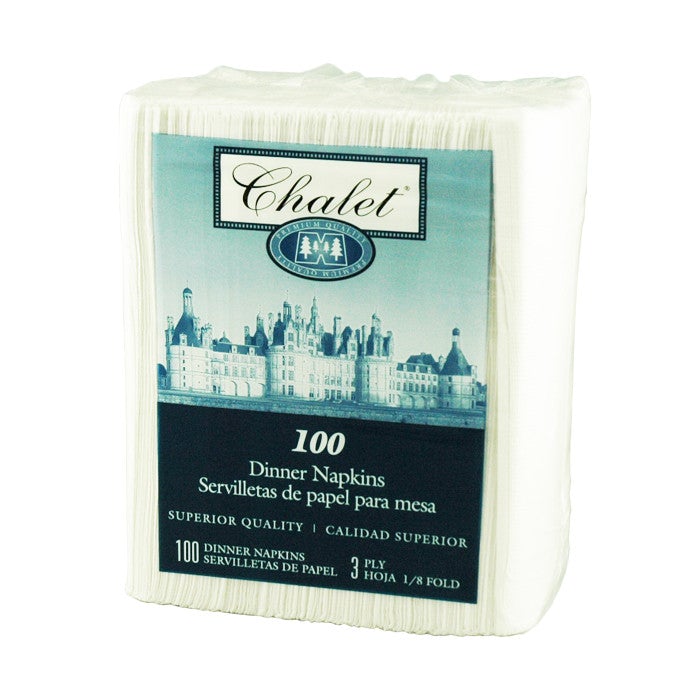 17 x 17 1/8 Fold 3-Ply Dinner Napkin
