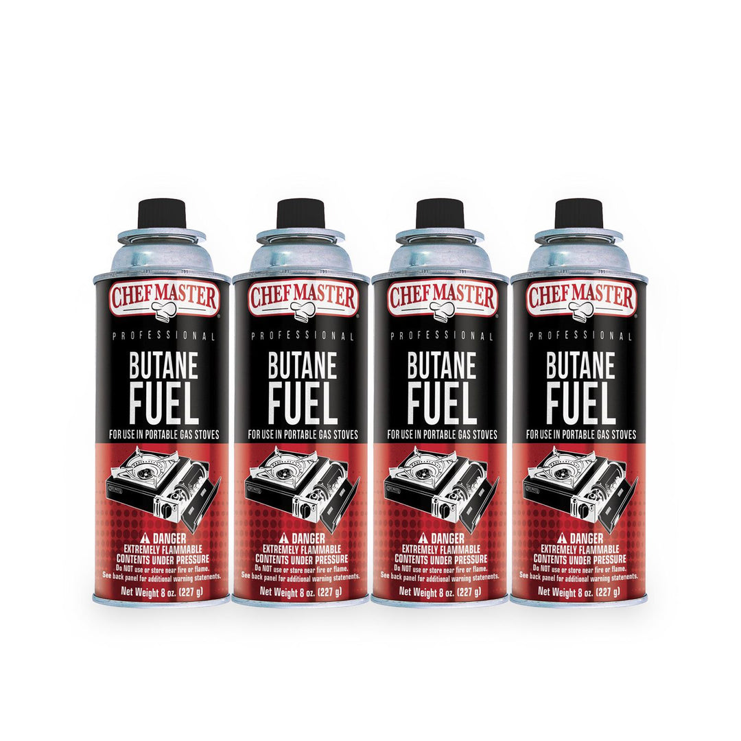 Chef Master 40062 8 oz Butane Fuel Can, UL Certified
