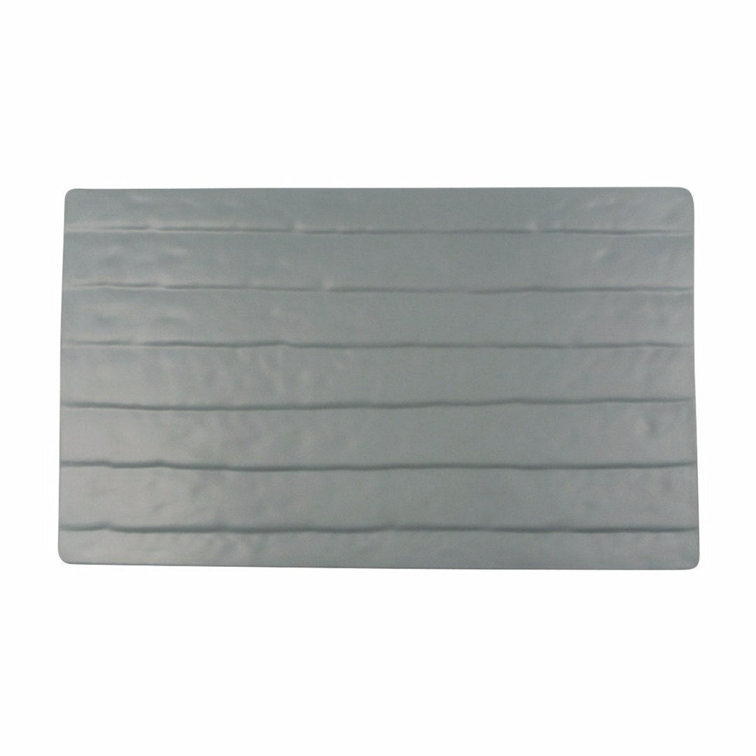 Cheforward Endure 14" x 8" Weathered Onyx Rectangle Tray