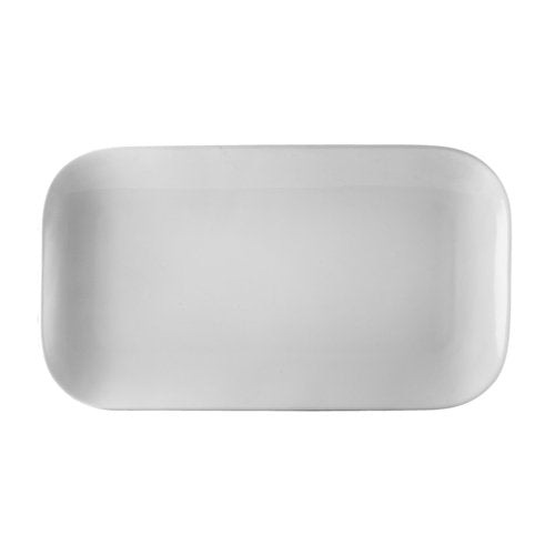 City Arts China OXF-C12 10" X 5-3/8" X 3/4" White Oxford Platters