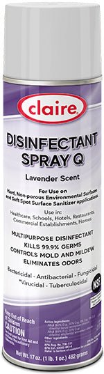 Claire CL-1003 Disinfectant Spray Q Lavender Scent 17 oz