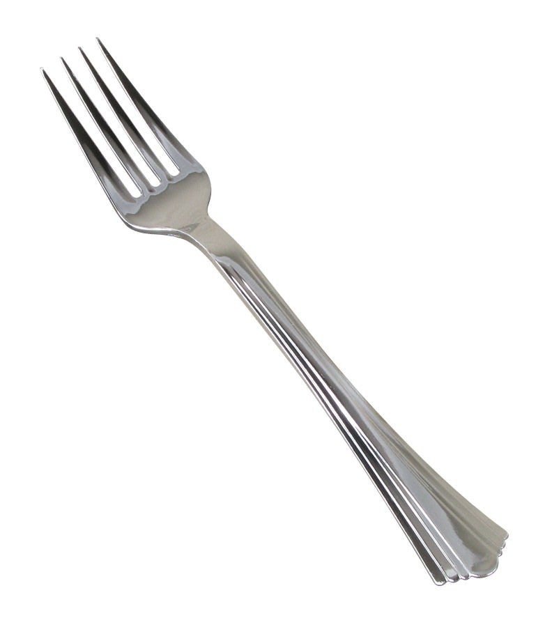 Comet 610155 Silver Plastic Forks Reflections