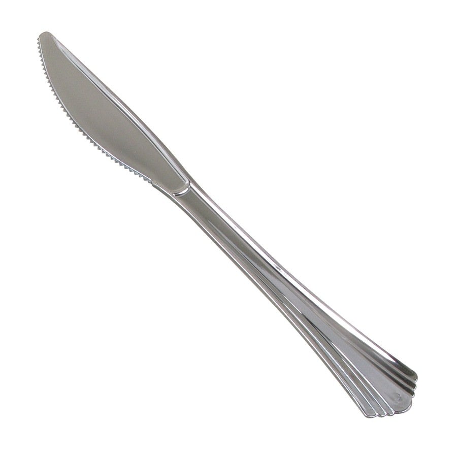 WNA 630155 Reflections Silver 7.5" Plastic Knives