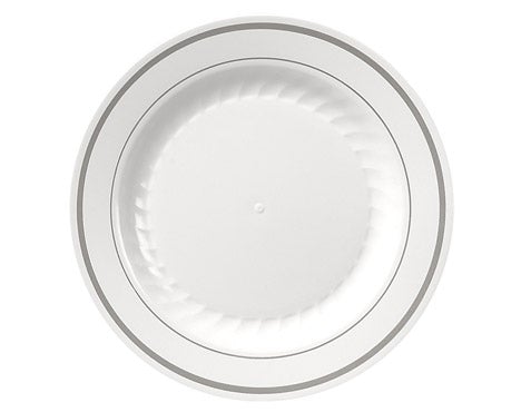 WNA MP9WSLVR Comet Masterpiece 9" Plate Silver Rim