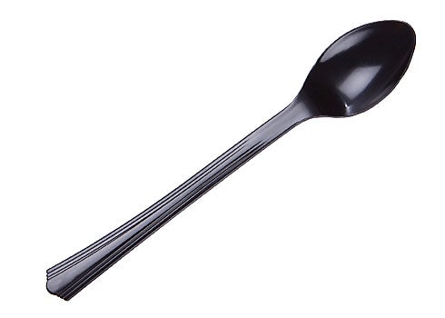 Comet APTSPBL Petites 4.2" Tasting Spoons Black