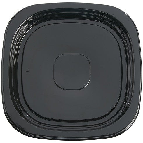 WNA ASQ15BL CaterLine Contours 15" Square Black Tray