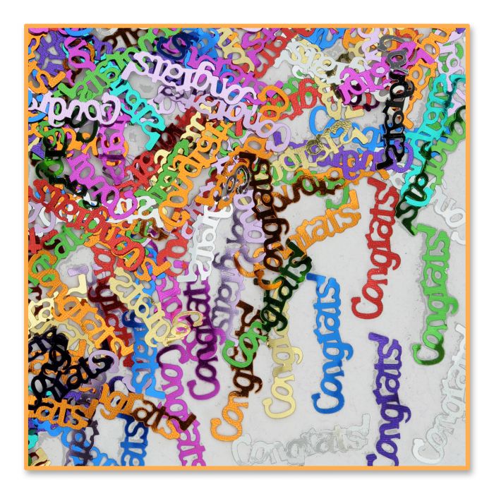 Beistle Congrats Confetti Multi-Color (CN037) 1-Pack