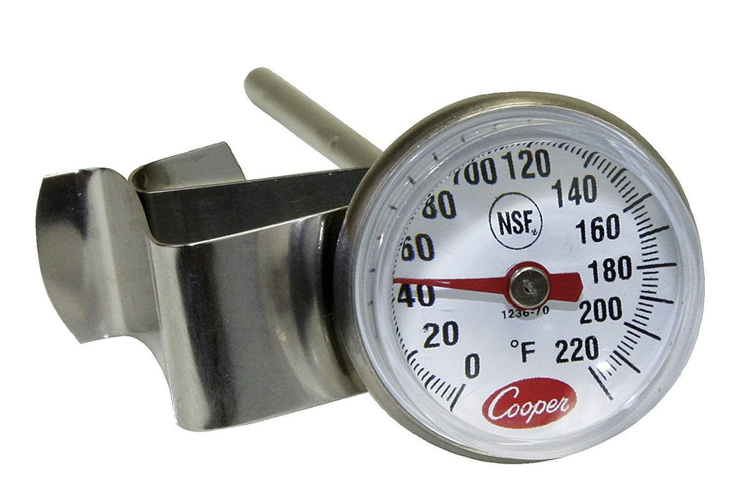 Cooper 1236-70 Espresso/Cafe Thermometer 0 to 220 F