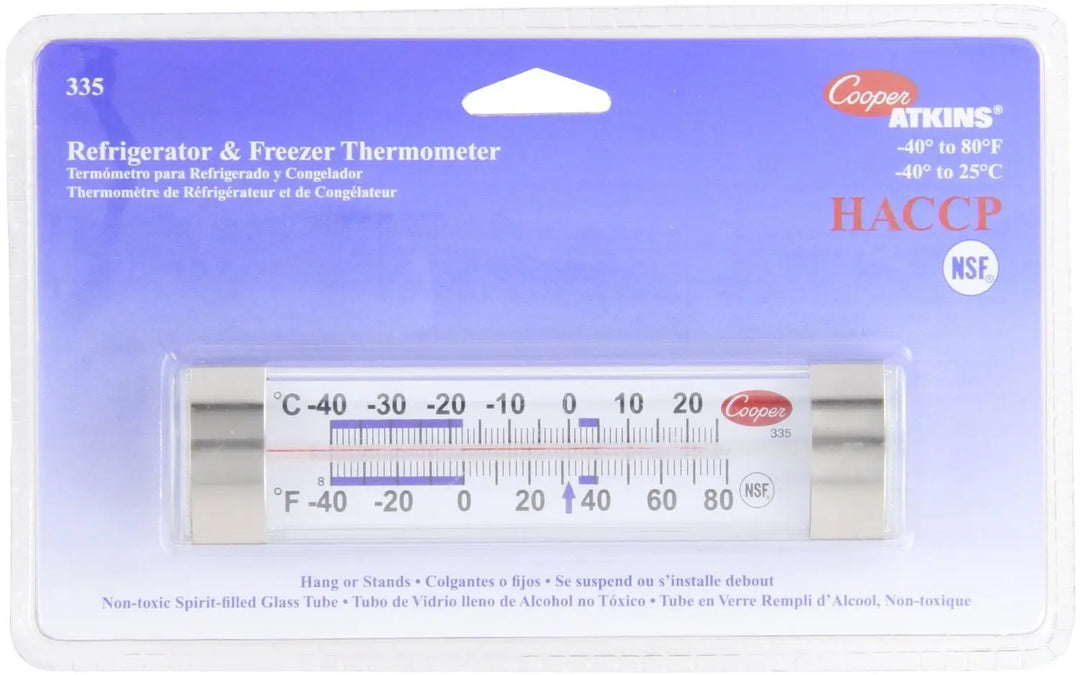 Cooper 335-01 Refrigerator Freezer Horizontal Thermometer