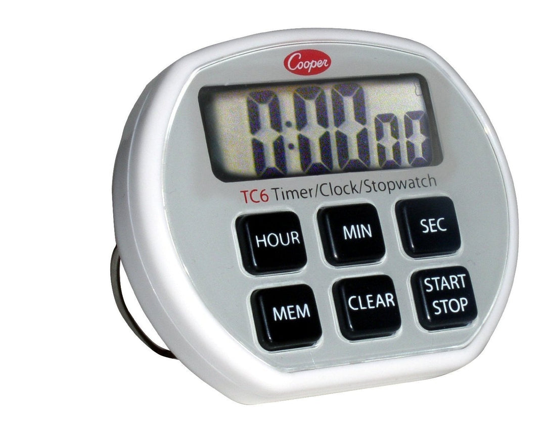 Cooper-Atkins TC6-0-8 Digital 24 Hour Timer  Clock  Stop Watch