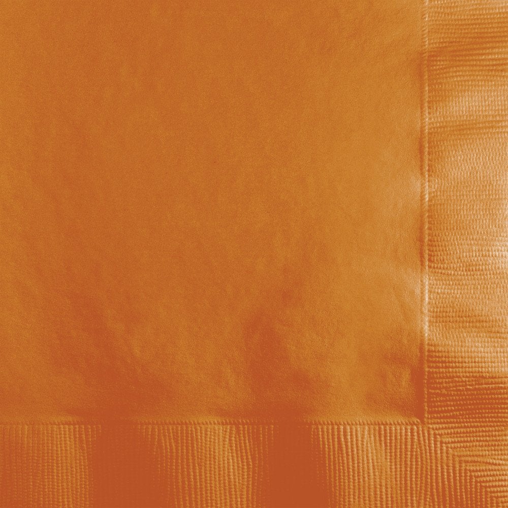 Creative Converting 10" X 10" Pumpkin Spice Beverage Napkins