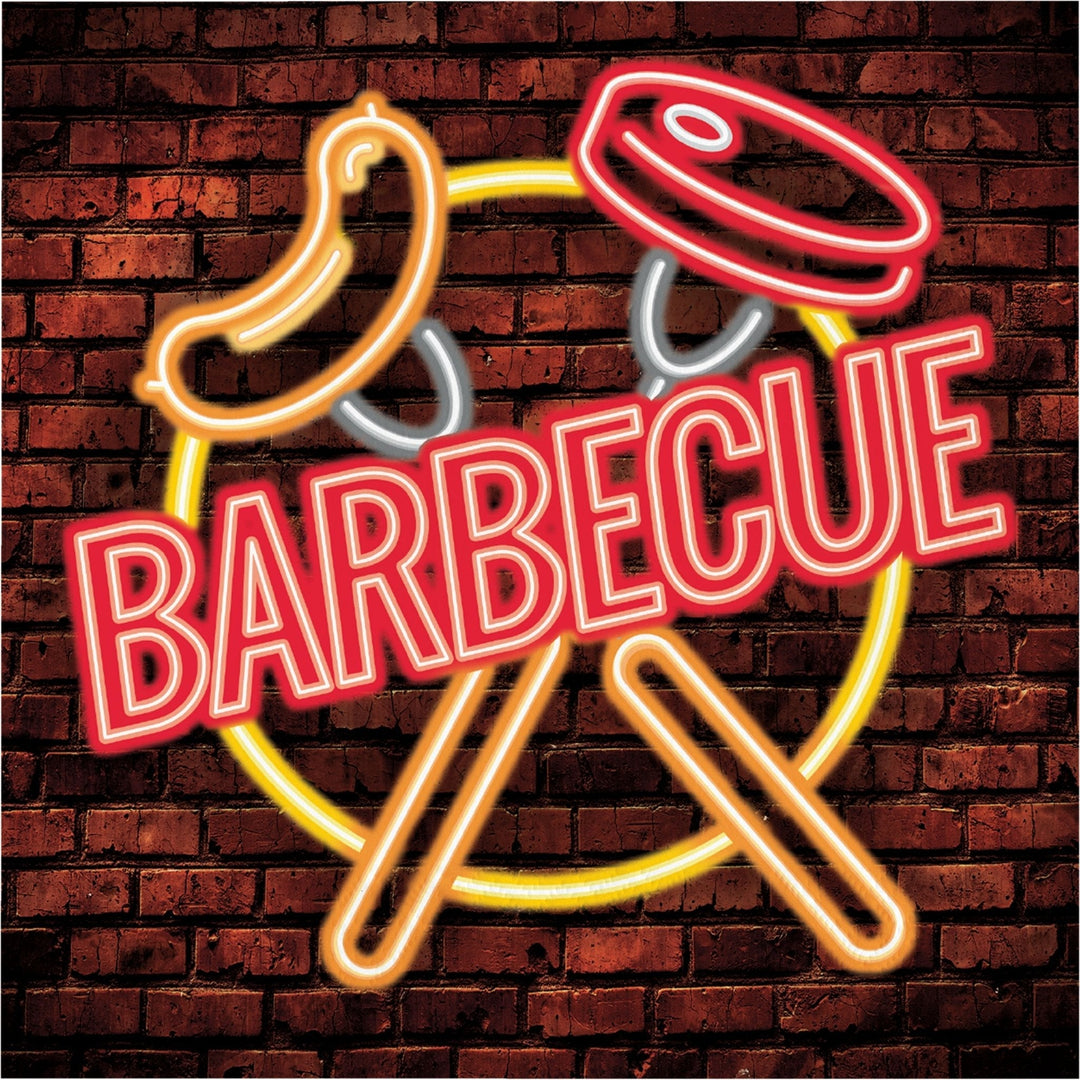 Creative Converting 13" X 13" Neon BBQ Luncheon Napkins