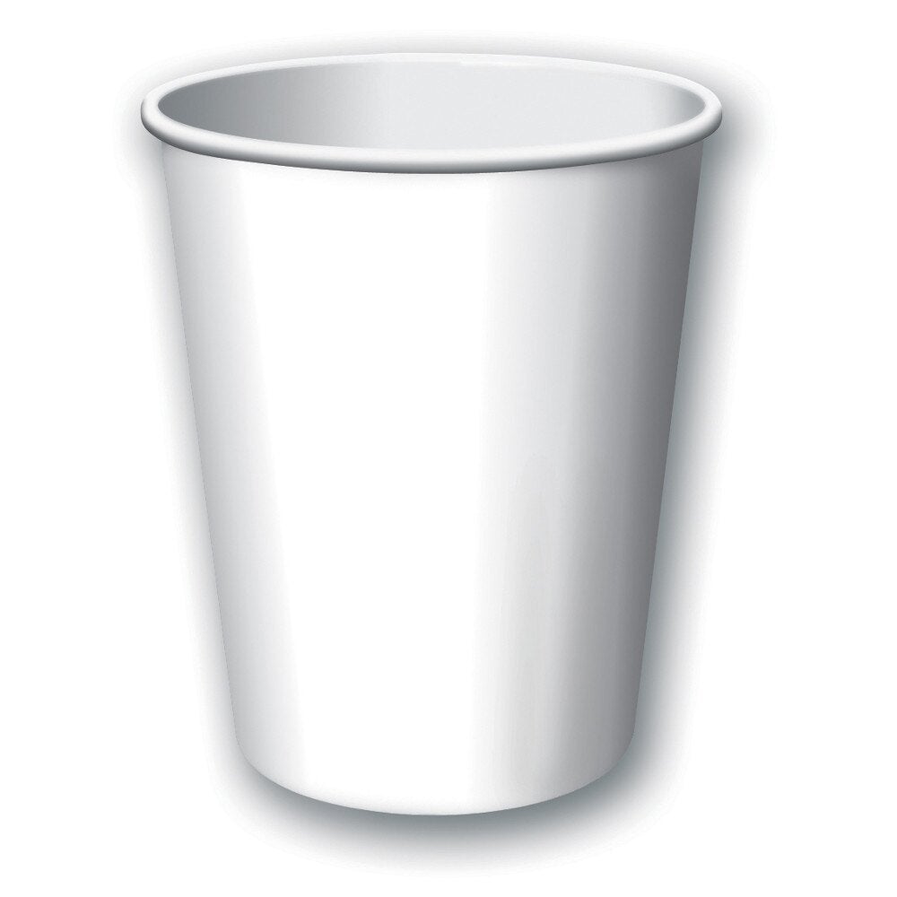 9 Oz White Paper Cups