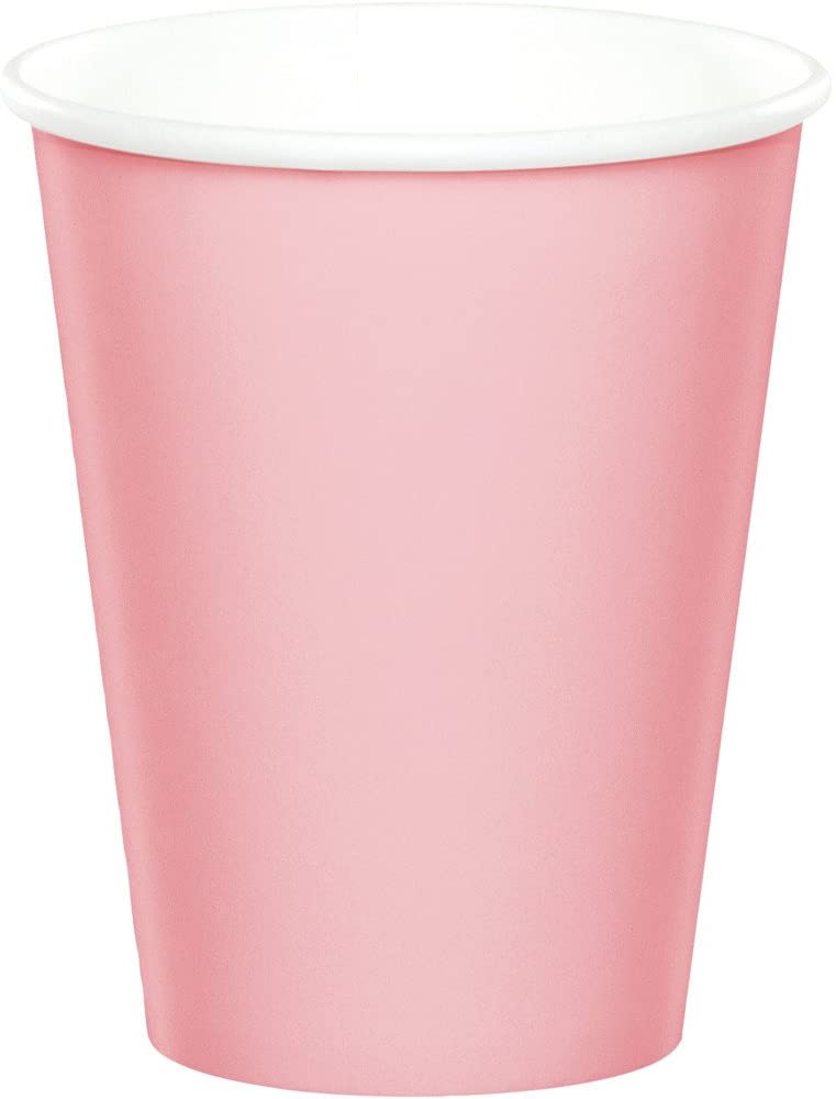 9 Oz Classic Pink Paper Cups, 240/Case