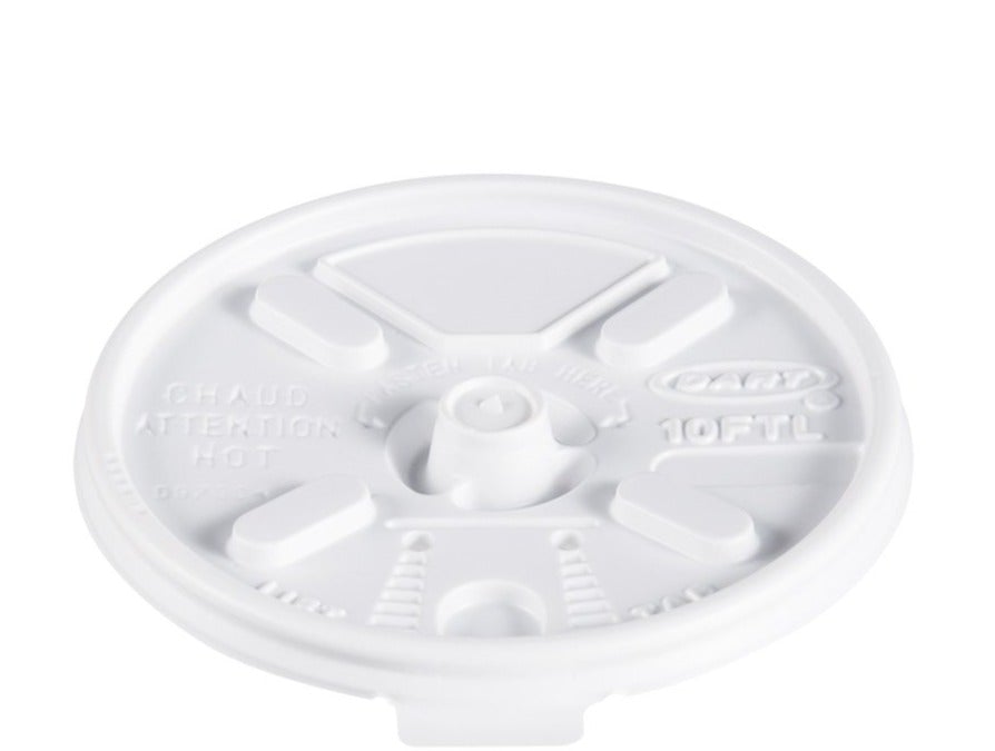 Dart 10FTL White Lift N' Lock Lids