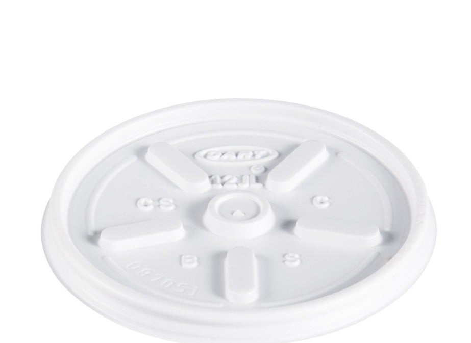 Dart 12JL 12 Oz White Vented Lid