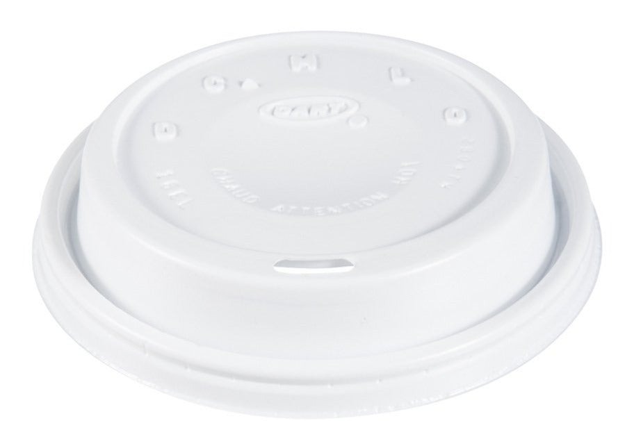 Dart 16EL 16 Oz White Dome Drink Thru Lid