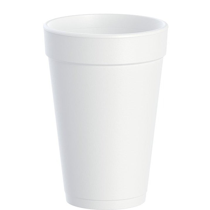Dart 16J16 16 Oz White Foam Cup