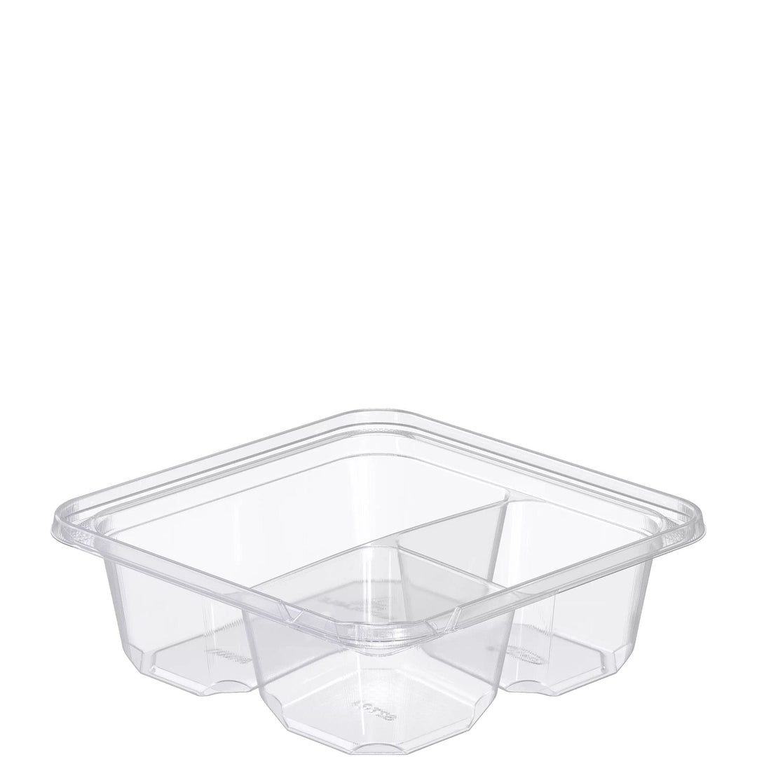 Dart SBTG3 PET 3 Compartment TamperGaurd Snack Boxes