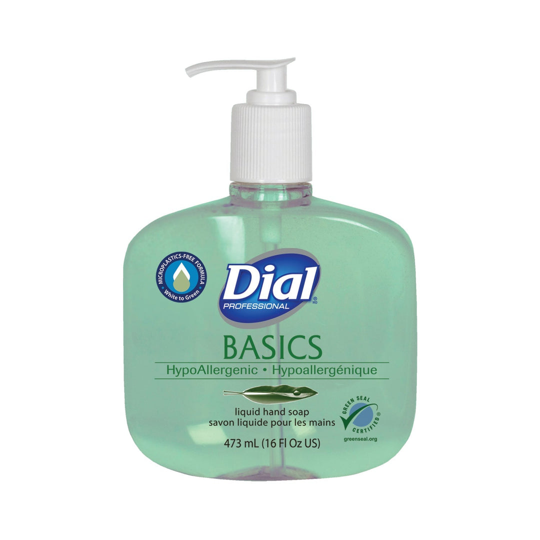 Dial Basics Hypoallergenic Green Liquid Soap 16 oz