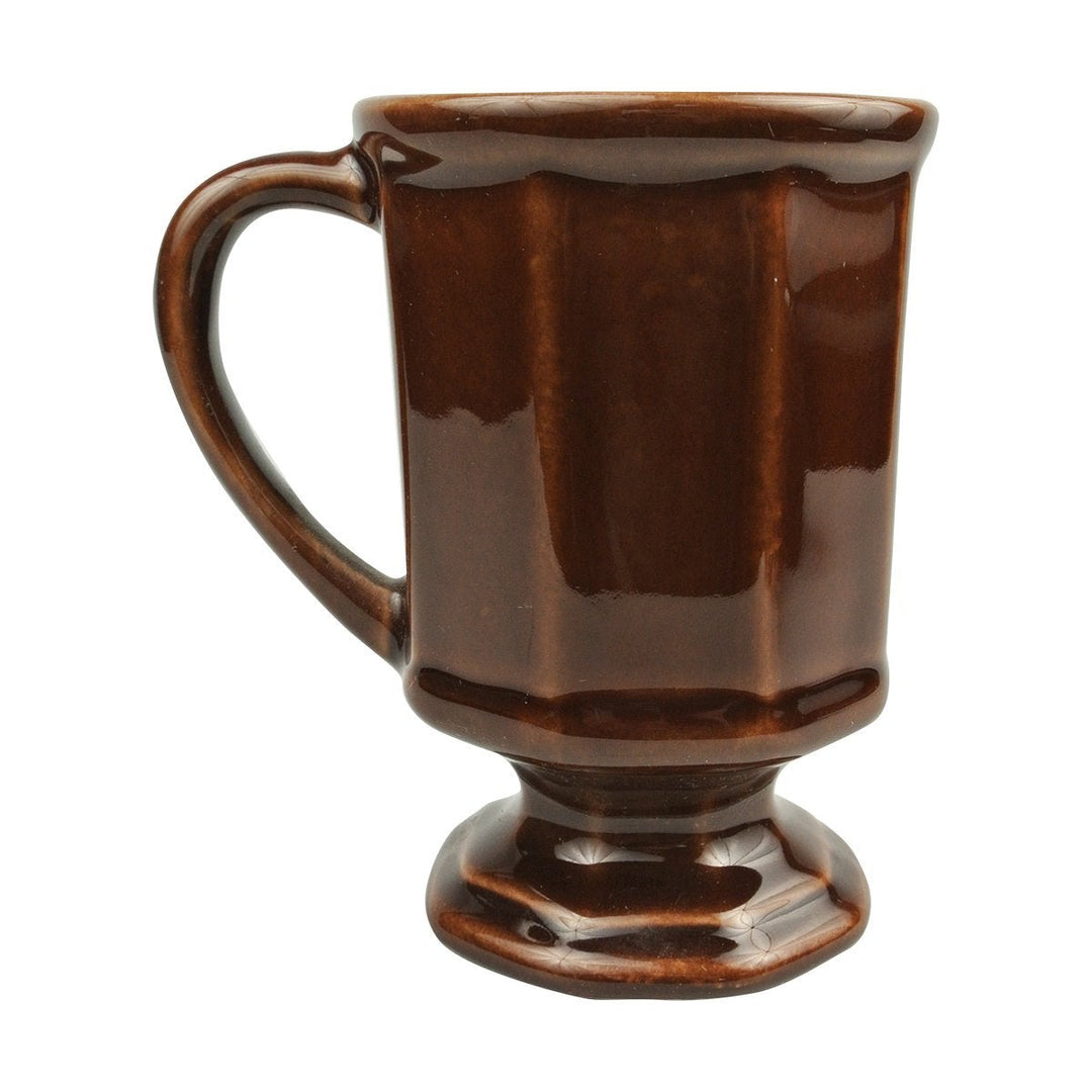 Diversified Ceramics DC125 8 oz Footed Stack Mug Loredo Brown