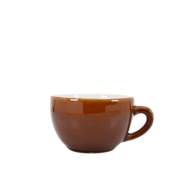 Diversified Ceramics DC149 Laredo Brown and White 12 oz Latte CupShopAtDean