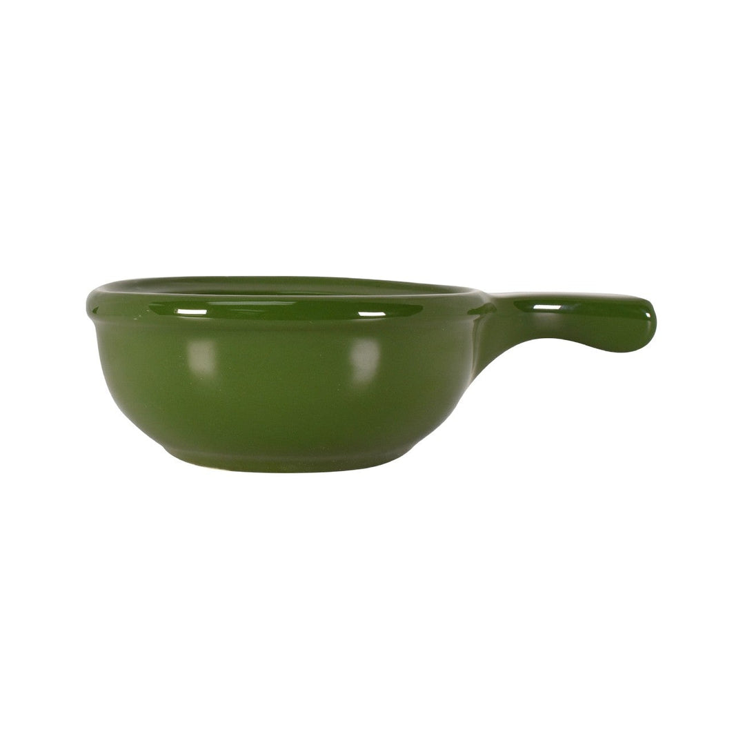 Diversified Ceramics DC26 13 Oz Handled Hotel Green Soup Bowl