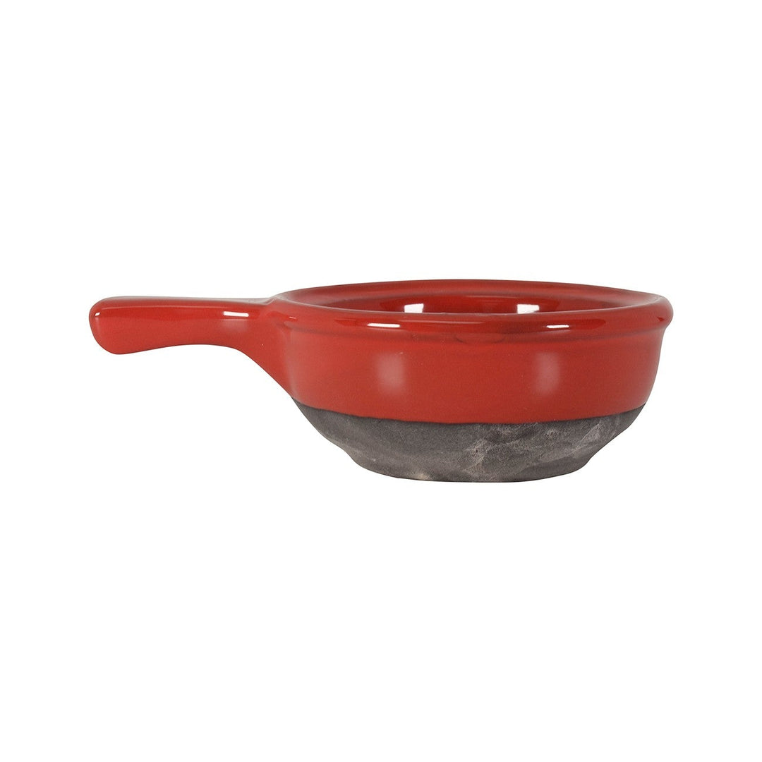 Diversified Ceramics DC26 13 Oz Handled Soup Bowl Salsa/Shadow