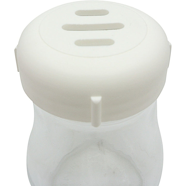 American Metalcraft 6 Oz Cheese Shaker with White Plastic Slotted Top