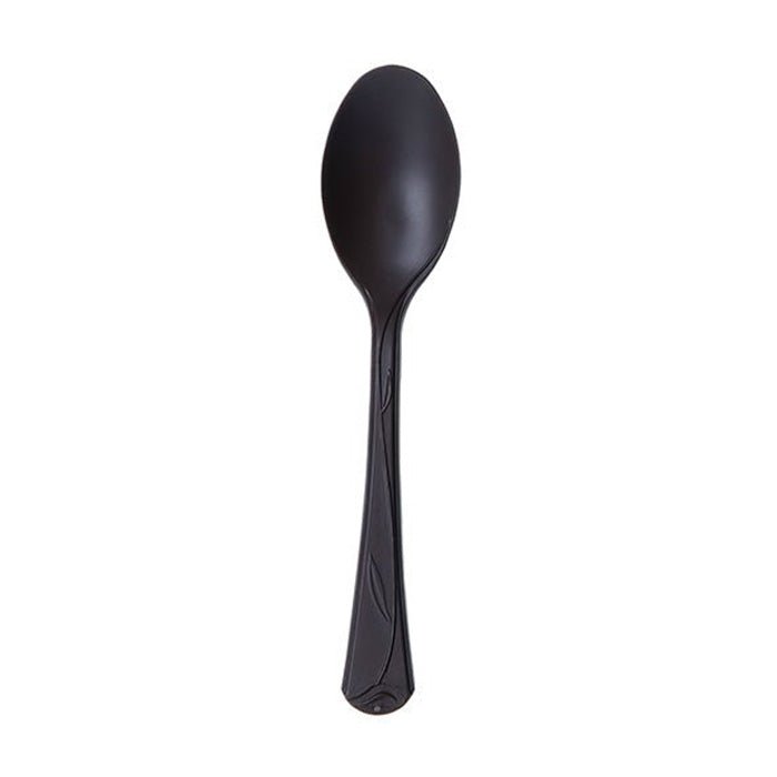 Eco-Products ESVSPBK500 Compostable Vine 7" Black Spoon