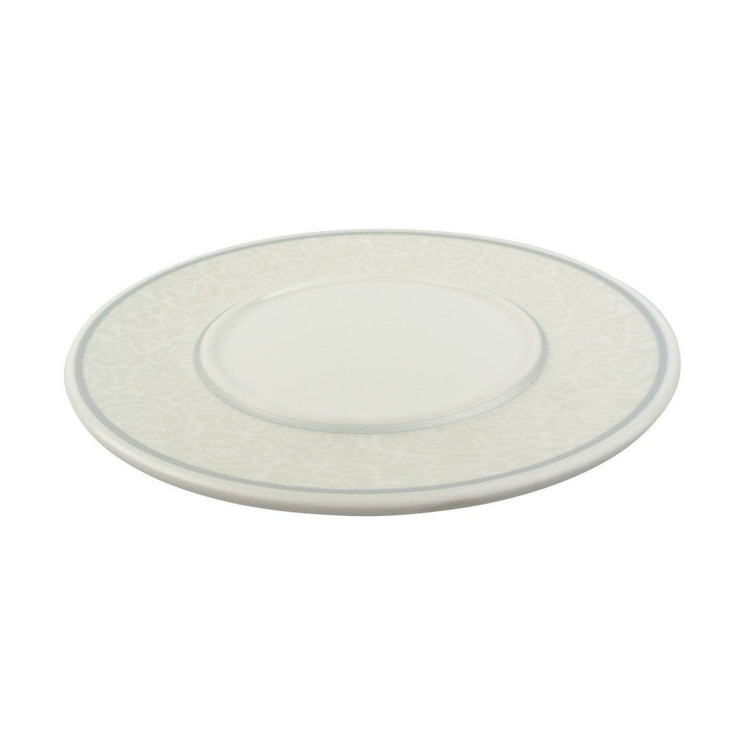 EGS D0004-ROS 8.25" Gray Roses Plate