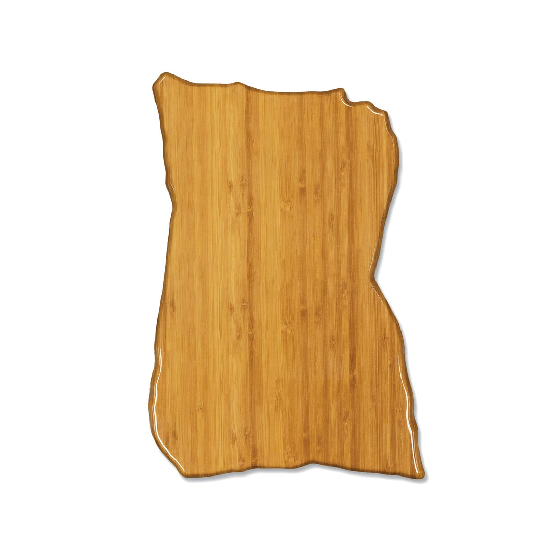 EGS QS1611-BBG Faux Bamboo 16" x 11" Irregular Shape Display Platter