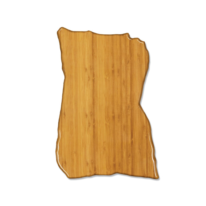 EGS QS1611-BBG Faux Bamboo 16" x 11" Irregular Shape Display Platter