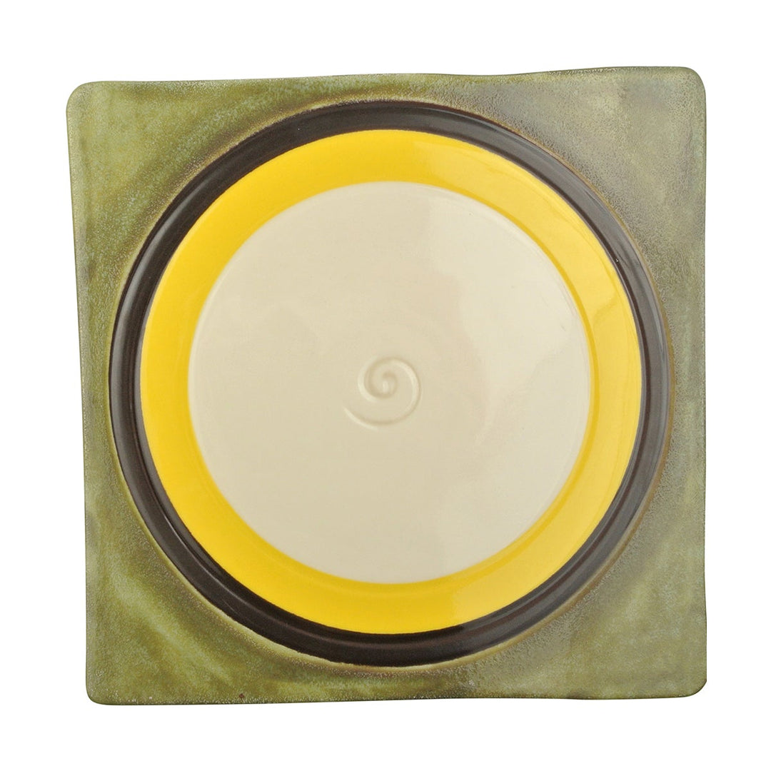 EGS V951-L Sweet Tarts Lemon Square Plate 9.5"