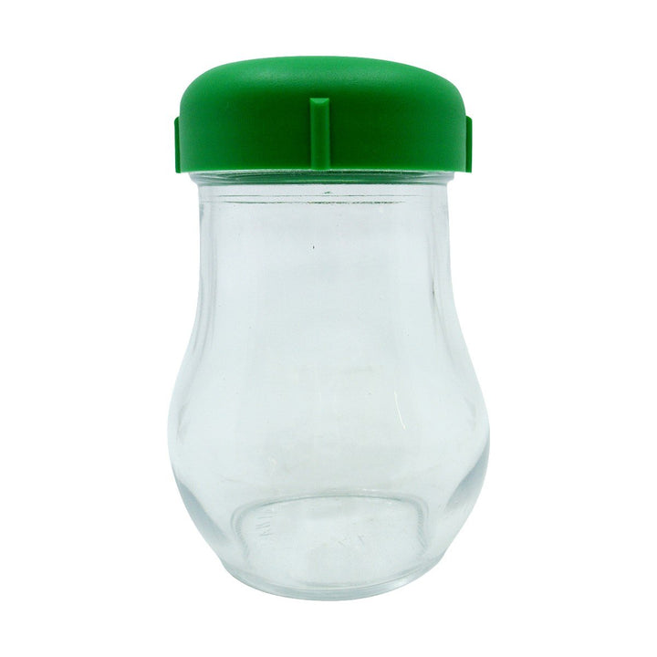 American Metalcraft 6 Oz Cheese Shaker with Green Slotted Top