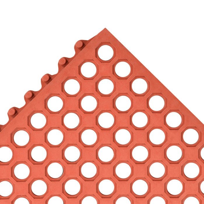 Cactus Floor Mat 3x3 Red Grease Resistant Mat