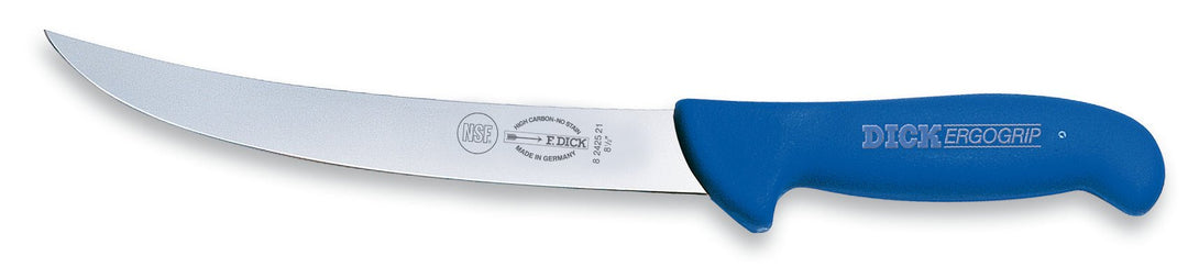 Friedr Dick Corp 8242521 Blue Handle ErgoGrip Butcher Knife 8"