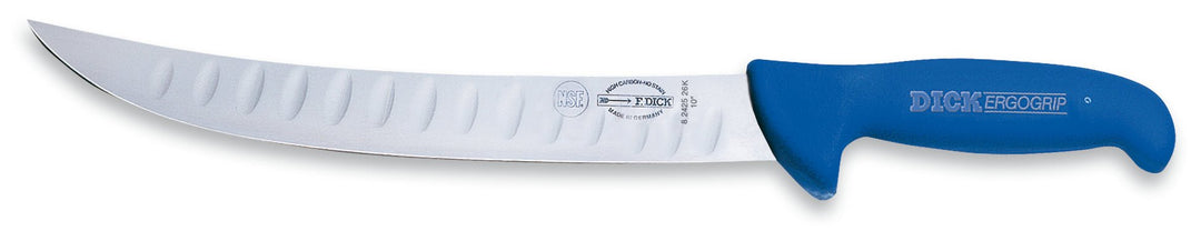 Friedr Dick Corp 8242526K Blue Handle ErgoGrip Butcher Knife 10"