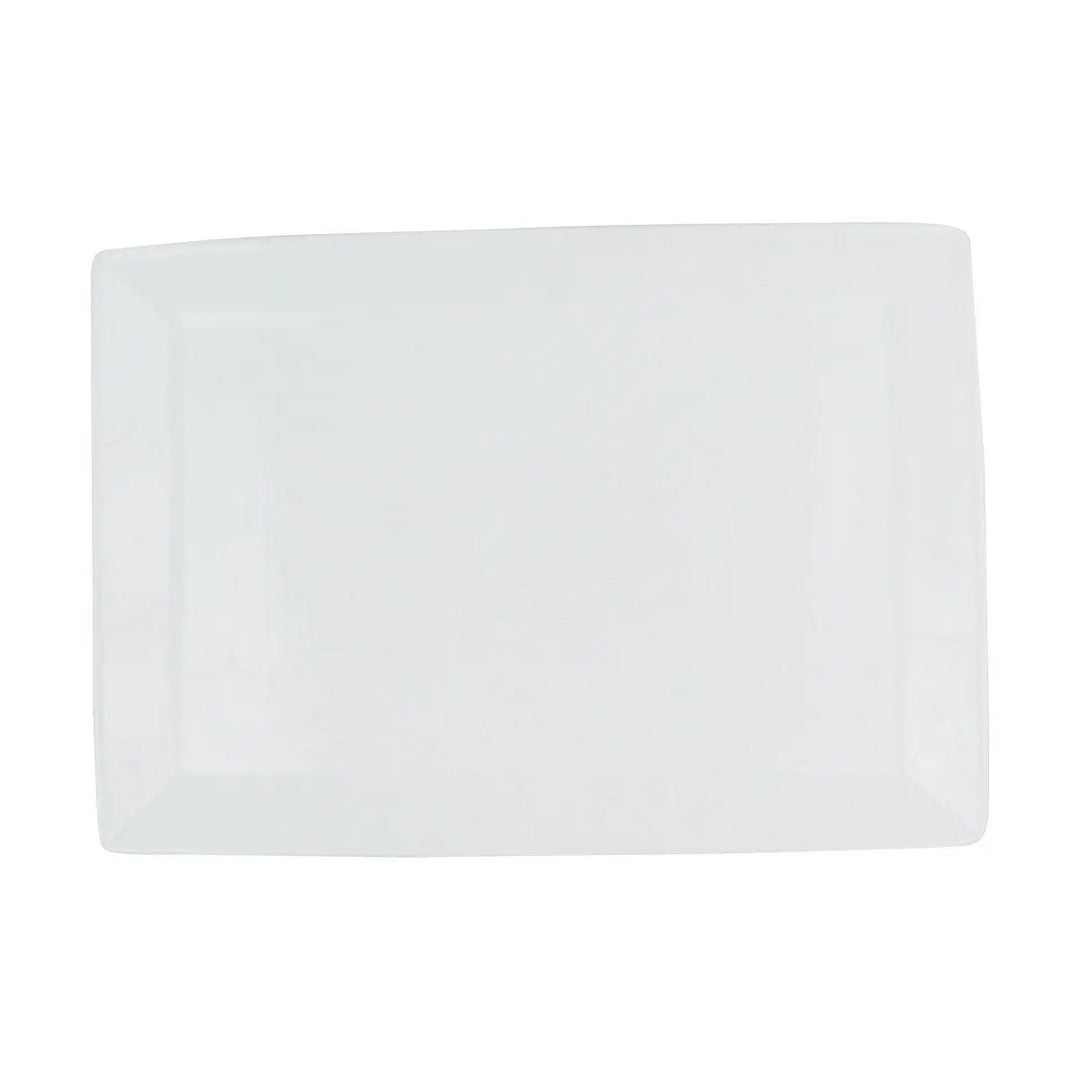 Front of The House DSP001WHP23 7X5 Spiral Rectangle Plate