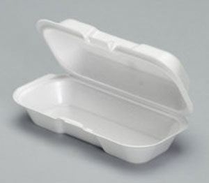 Hinged  Foam Hot Dog Container 500/Case