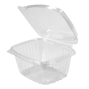 Genpak AD16F 16 Oz Hinged Clear Deli Container High Dome 200/Case
