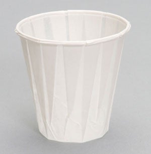 Genpak W400F 4 Oz Paper Drinking Cup, 2500/Case