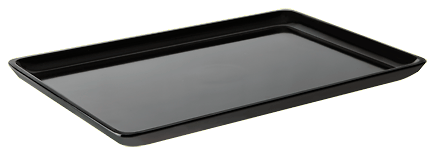 G.E.T. 8" x 12" Black Display Tray