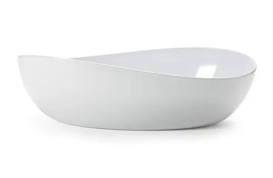 G.E.T. B-192-W 6 Qt Bowl 16.75X10 Oval Melamine White