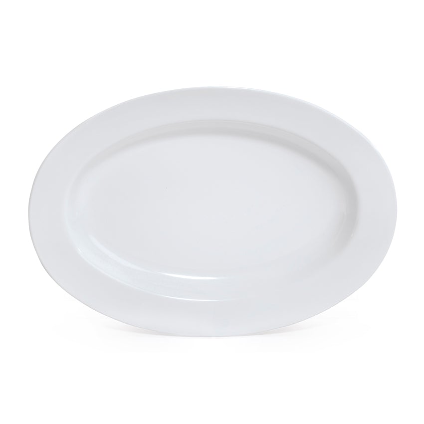 G.E.T. OP-618-W 18" Oval Catering Platter White