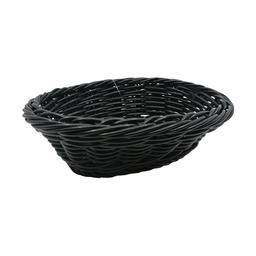 G.E.T. WB-1503-BK 9" X 6.75" X 2.5" Black Oval Basket