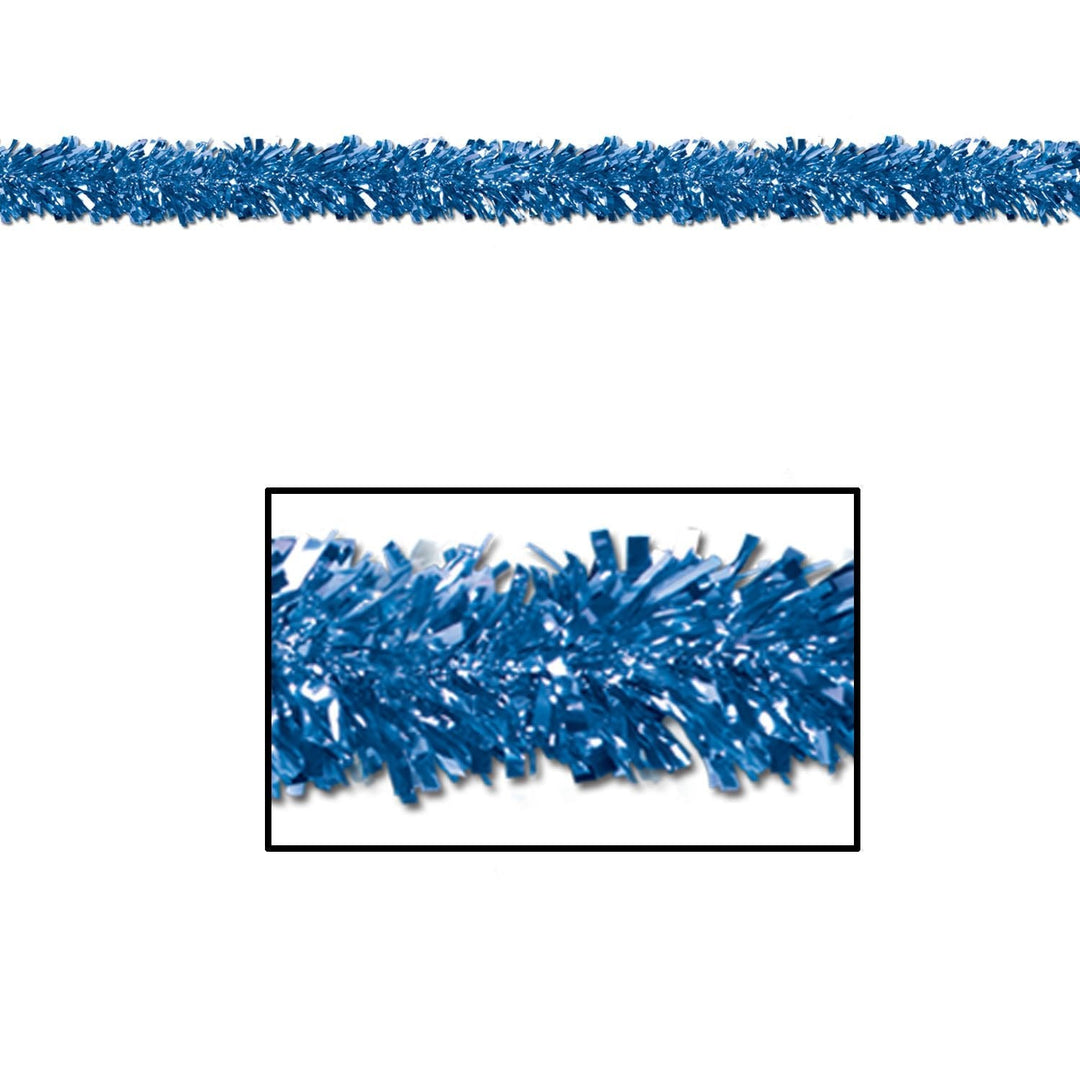 Beistle Gleam 'N Fest Blue Garland 15' X 4" (50281-B)