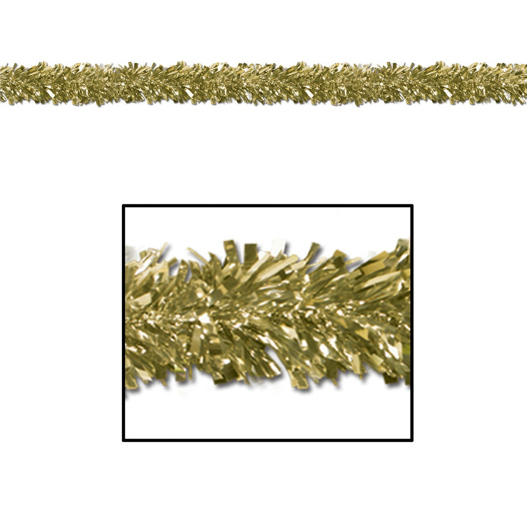 Beistle Gleam 'N Fest Gold Garland 15' X 4" (50281-GD)